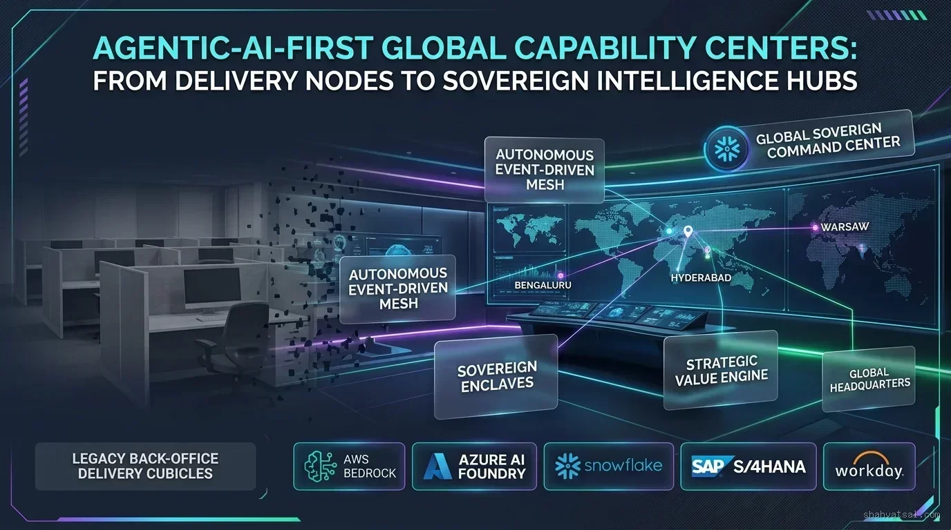 Agentic-AI-First Global Capability Centers: From Delivery Nodes to Sovereign Intelligence Hubs
