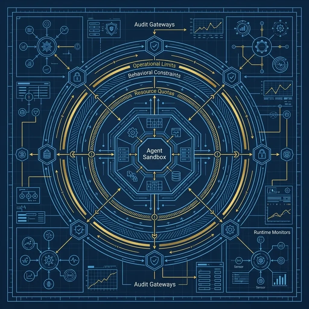 Strategic visual evidence managed by logic. Sovereign Intelligence: Blueprint Agentops Governance.Webp