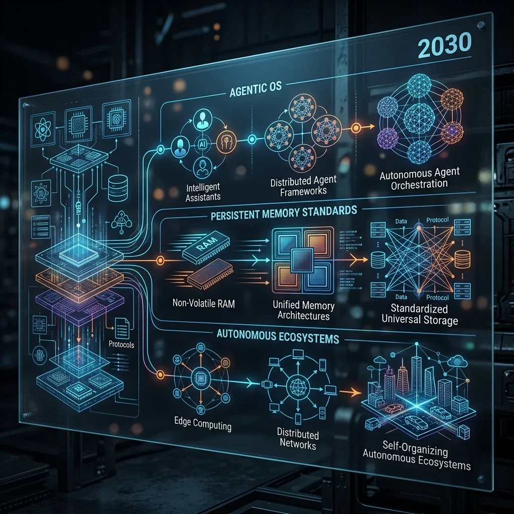 2030 Agentic Roadmap: The evolution from standalone agents to a unified, autonomous Agentic OS. 2030 Roadmap