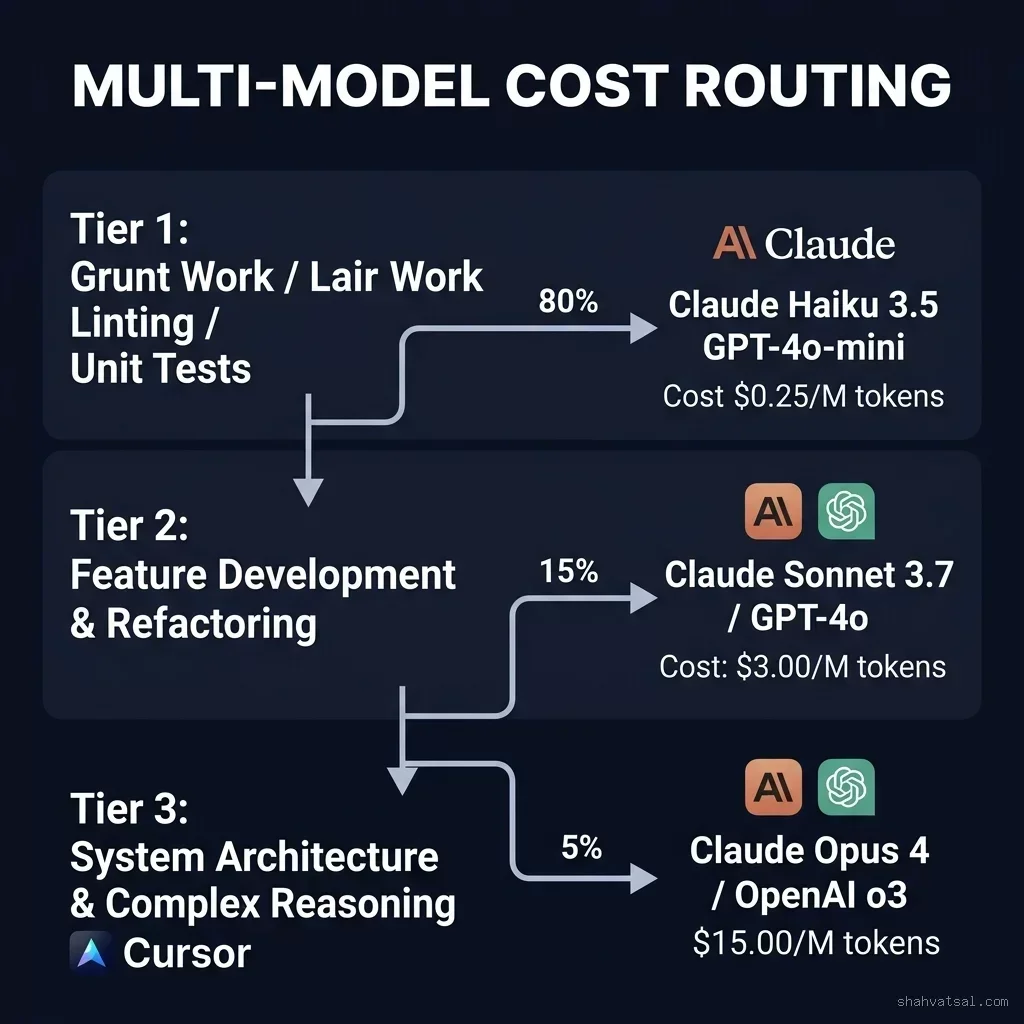 Multi-Model Cost Routing Decision Waterfall