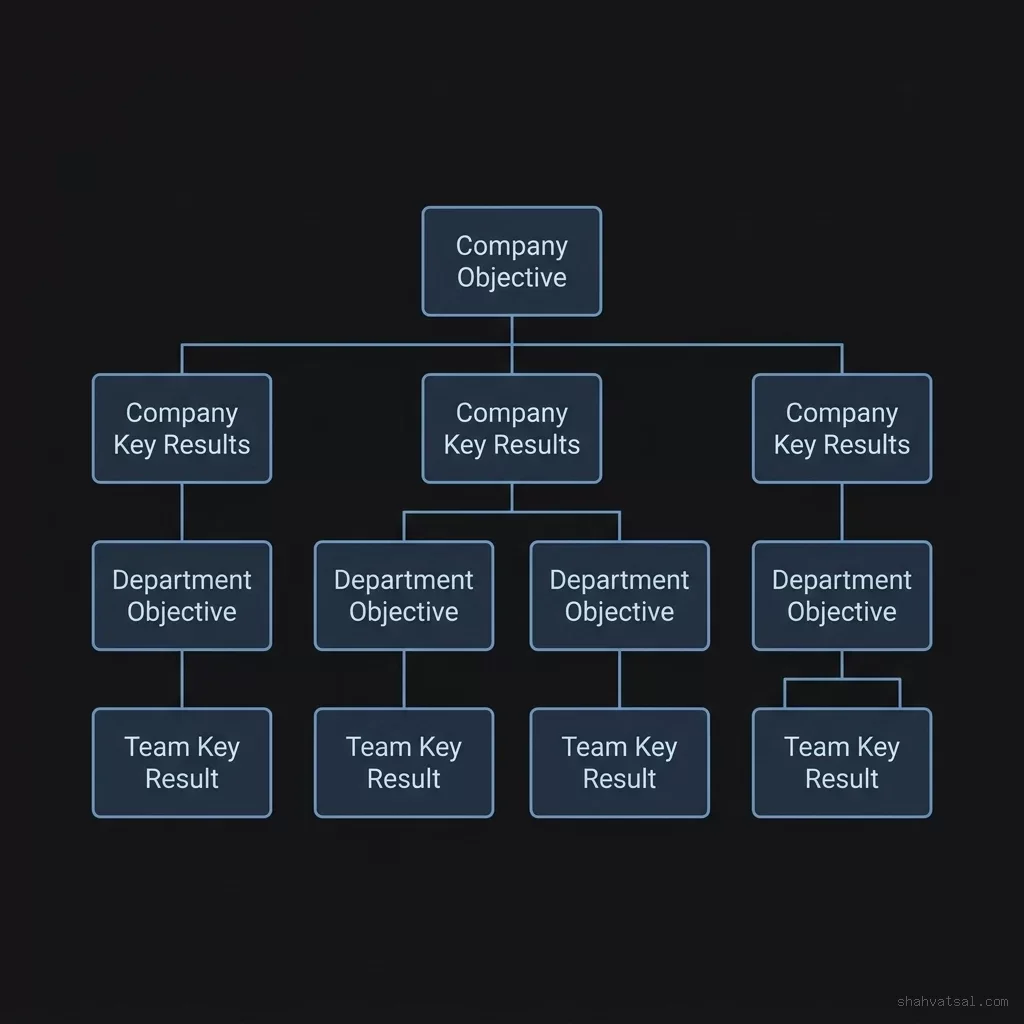 OKR Hierarchy Tree Blueprint