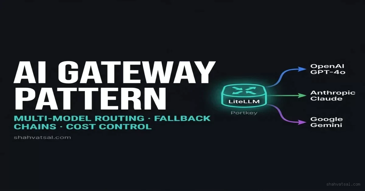 The AI Gateway Pattern: Multi-Model Routing with LiteLLM, Portkey, and Vercel