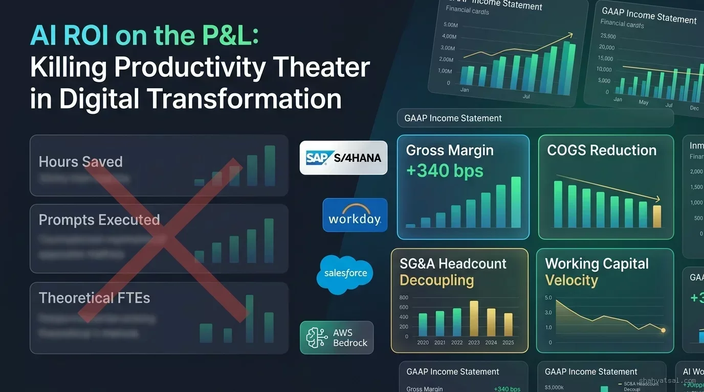 AI ROI on the P&L: Killing Productivity Theater in Digital Transformation