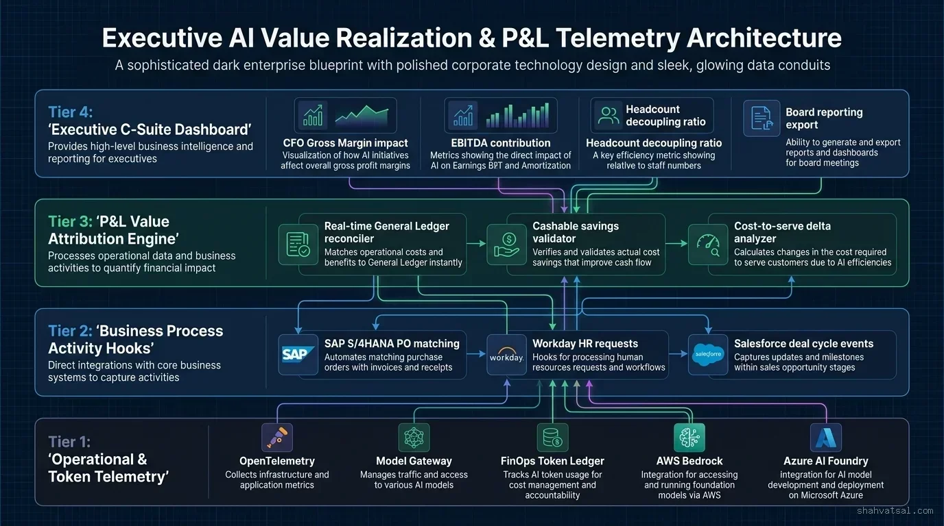 Executive AI Value Realization and P&L Telemetry Architecture