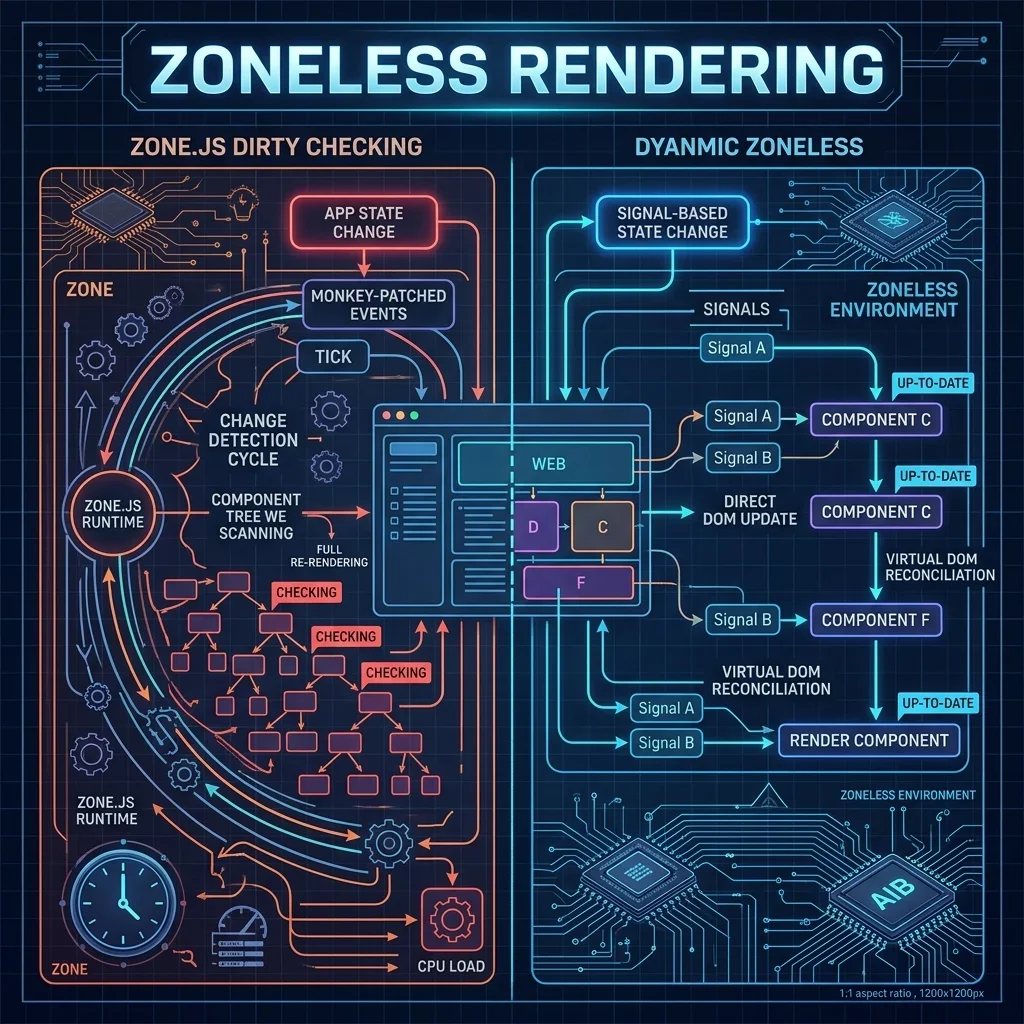 Zoneless vs Zone.js change detection timeline — Vatsal Shah — 2026