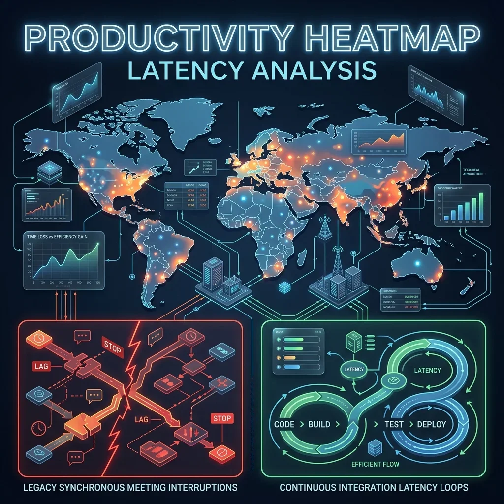 Sovereign Blueprint 3: Global Productivity Heat Map illustrating the reduction in context-switching overhead under Sync-Zero Global Productivity Heat Map
