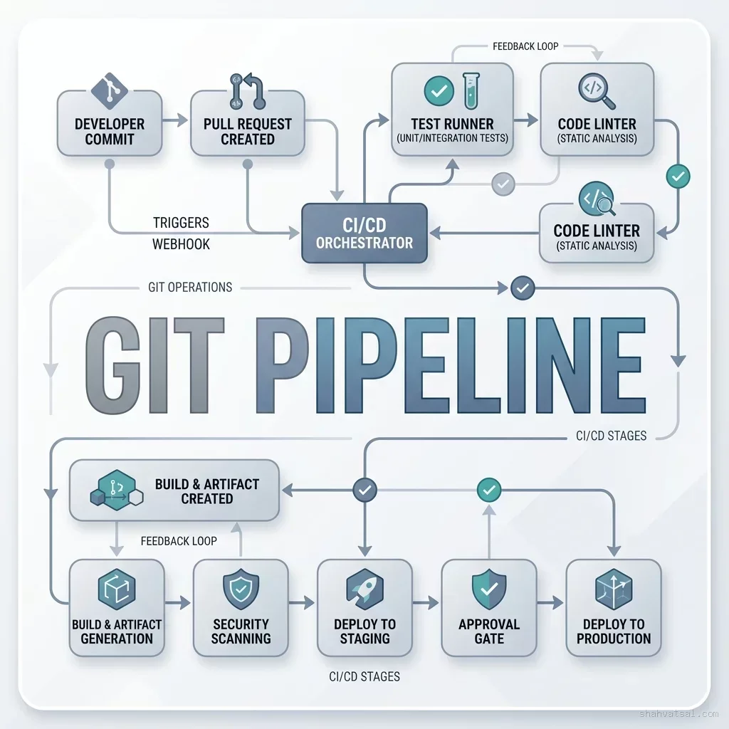 Git Pipeline Integration Flow Git Workflow Integration
