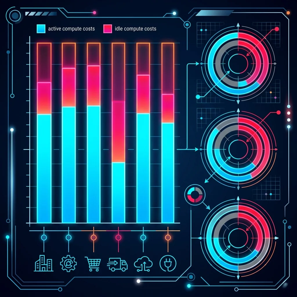 FinOps Transformation 2026 --" 2D Data visual showing the 30% baseline waste vs. the 15% optimization floor