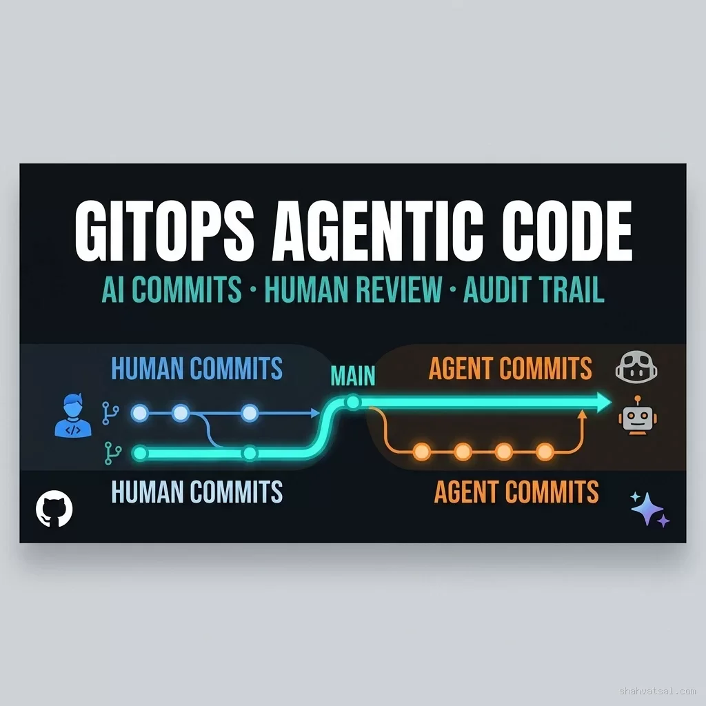 GitOps for Agentic Code: Branching, Review, and Audit When AI Writes 60% of Commits