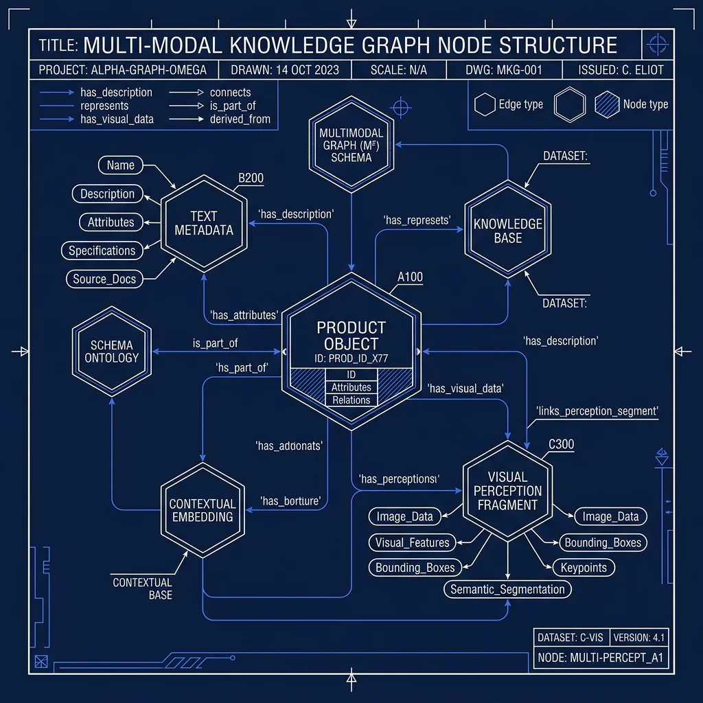 Technical Blueprint: Multi-modal Knowledge Graph Node Structure & Visual Perception Linkage