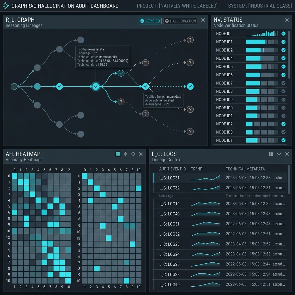 Industrial Dashboard: GraphRAG Hallucination Audit & Reasoning Lineage Monitor