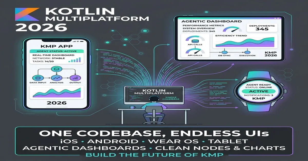 Kotlin Multiplatform + Compose 2026: One Codebase, Three Screens, On-Device Agents