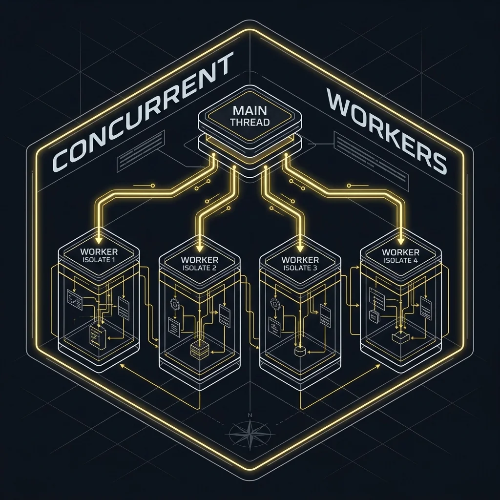 Worker Thread Shared Memory Concurrency Model