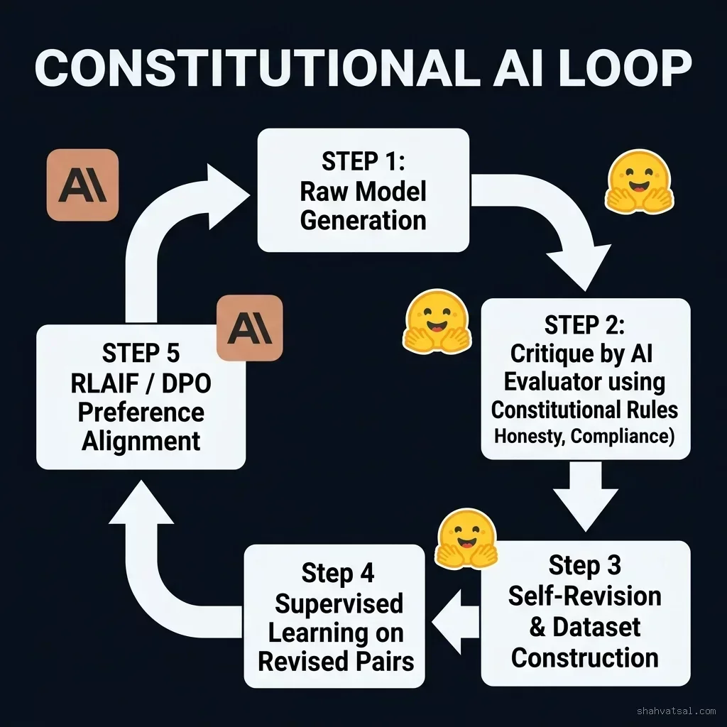 Constitutional AI Feedback Loop Diagram