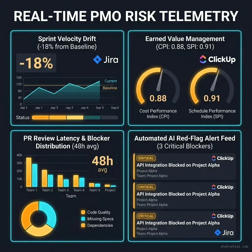 Real-Time PMO Risk Analytics Telemetry Dashboard