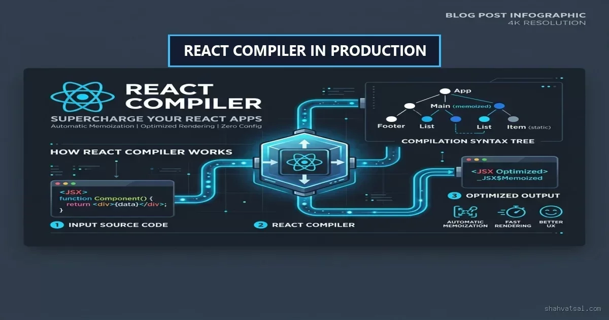 React Compiler Banner — Vatsal Shah — 2026