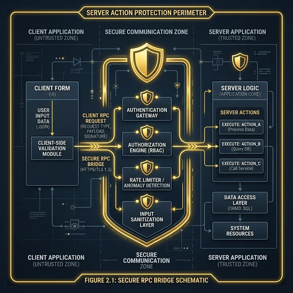 Sovereign Intelligence: Blueprint Server Actions Security.Webp