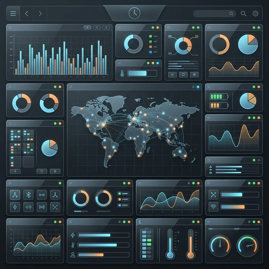 Sovereign Control: Monitoring Global Deployment Integrity from a Single Pane of Glass The Death of Legacy Microservices --" 2D Industrial UI mock-up of a unified deployment control center for global Edge workers