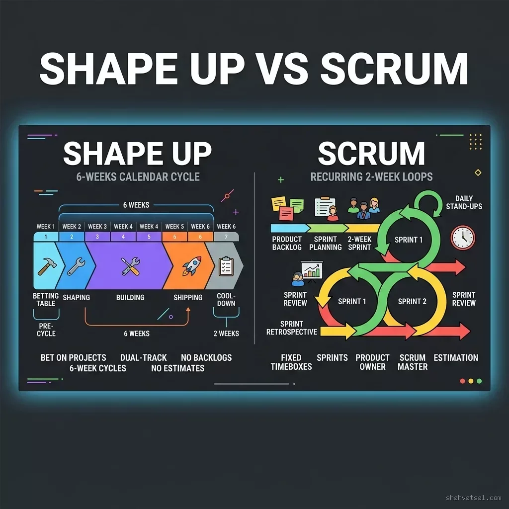 Shape Up vs Scrum in 2026: A Practitioner's Verdict on 6-Week Cycles