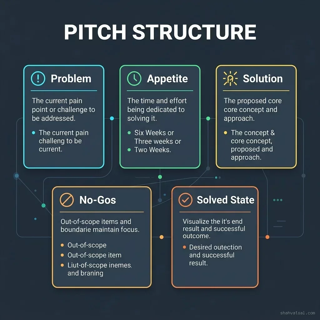 The five essential elements of a Shape Up pitch document