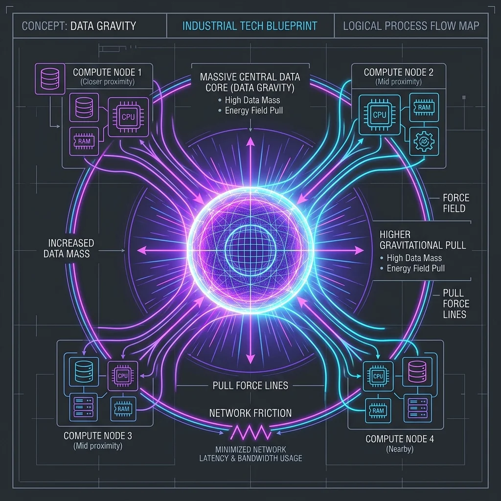 Strategic visual evidence managed by logic. Sovereign Intelligence: Blueprint Data Gravity