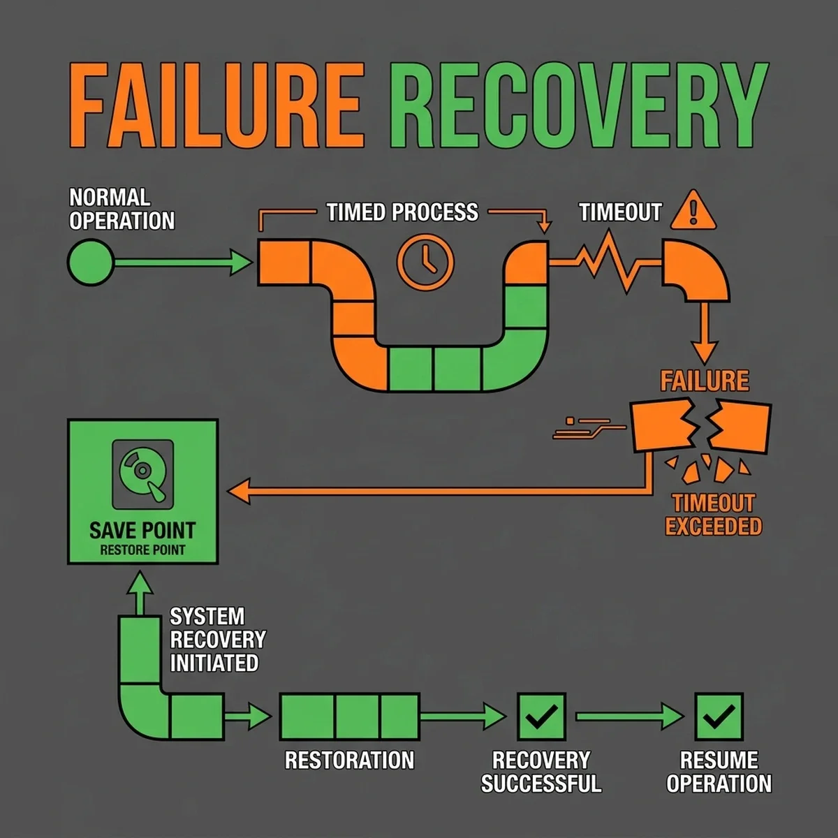 Failure Recoverability & Security: An enterprise blueprint displaying sandboxed tool execution, payload validation, and the Double-Audit security loop. Security Isolation Architecture