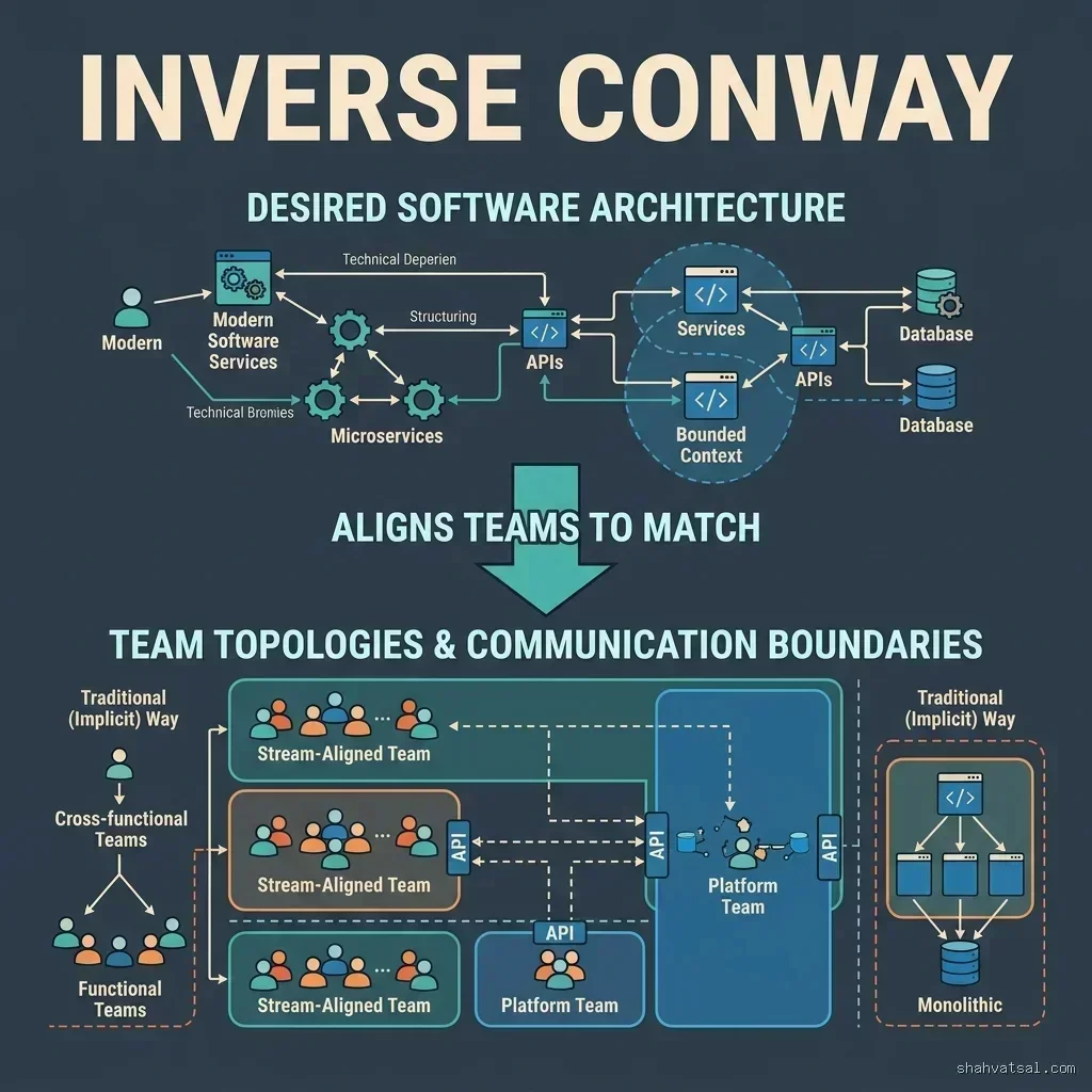 The Inverse Conway Maneuver flowchart