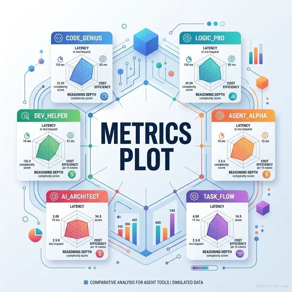 Latency vs. Reasoning Depth Trade-Offs Metrics Plot