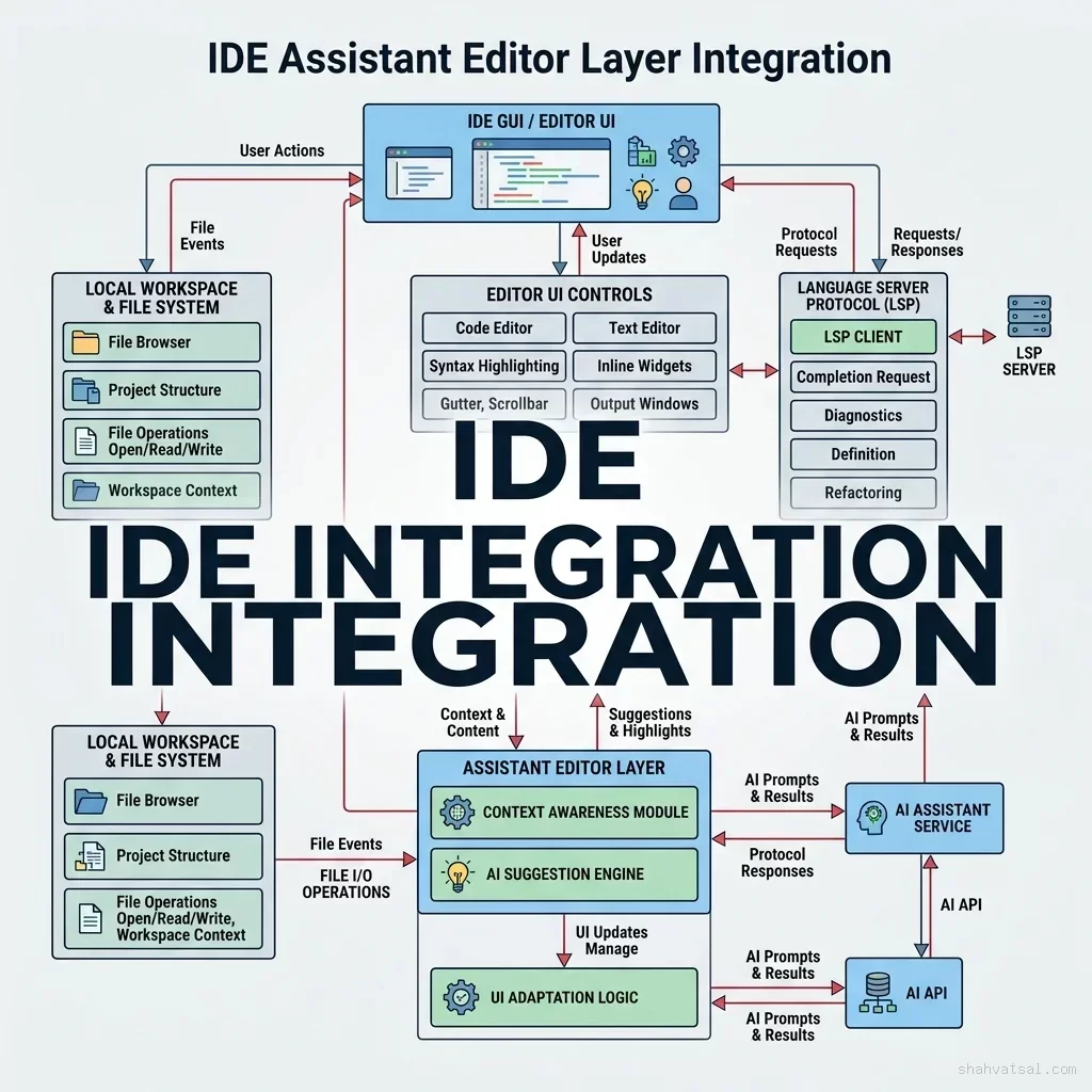 IDE Assistant Integration Topology IDE Integration