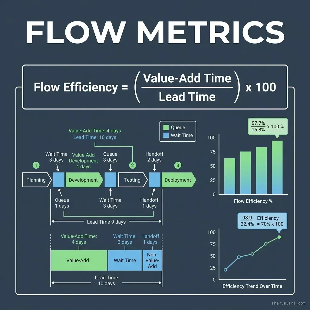 Calculating Flow Efficiency: Mathematical matrix for evaluating lead time and eliminating waste Flow Efficiency Calculation