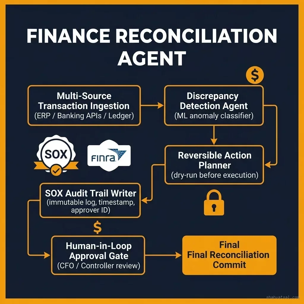 Finance Reconciliation Agent SOX-Compliant Pipeline