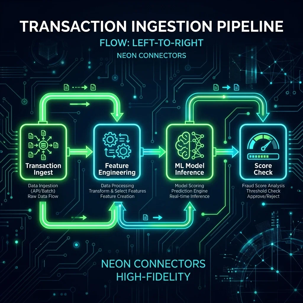Transaction Ingestion Pipeline Process Flow