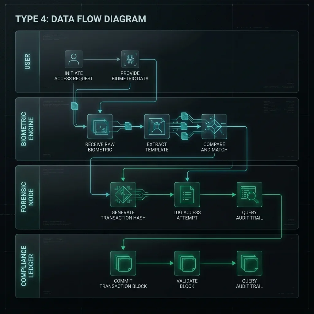 Multi-modal swimlane identity verification orchestration. Data Flow
