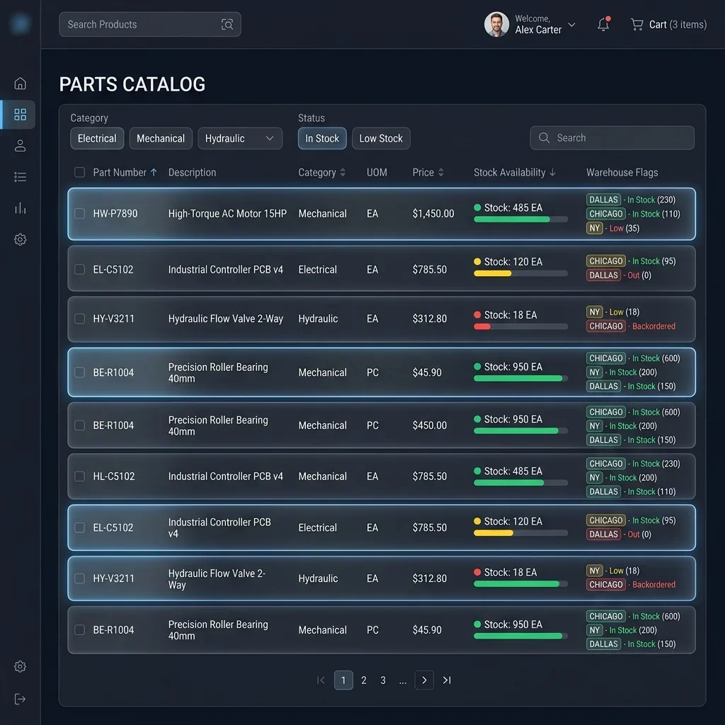 Customer Portal -- B2B Buyer Account View