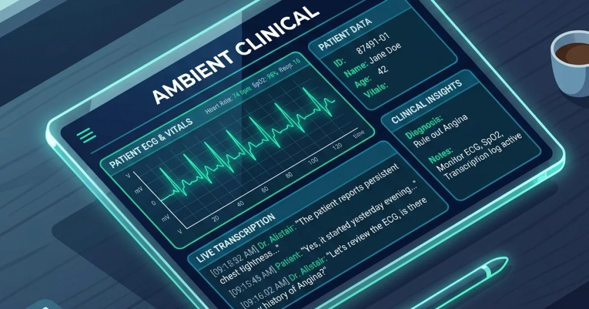 EHR-Native Ambient Intelligence: Acoustic signals to structured FHIR documentation. Banner