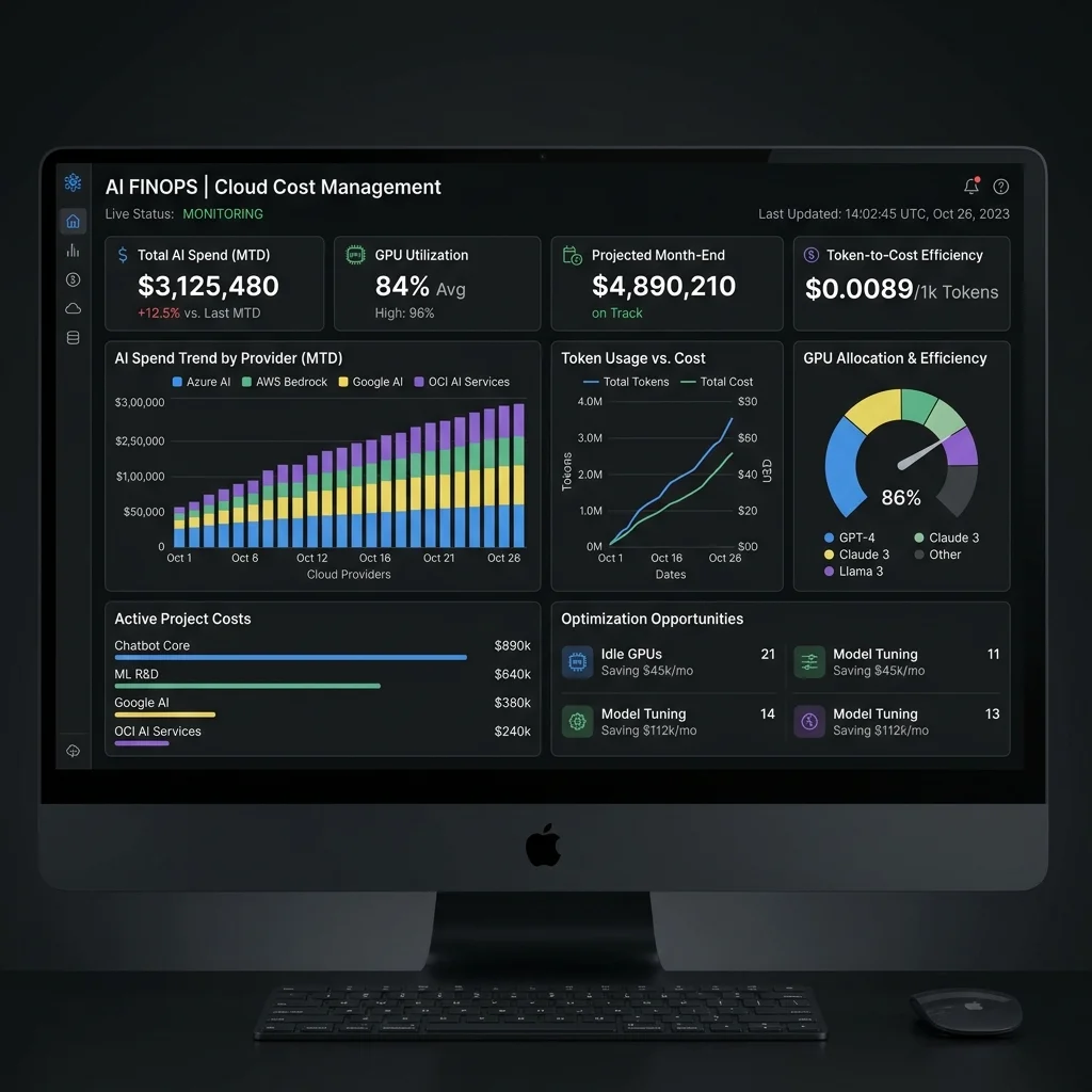 FinOps Governance Dashboard: Real-time GPU & Token Analytics