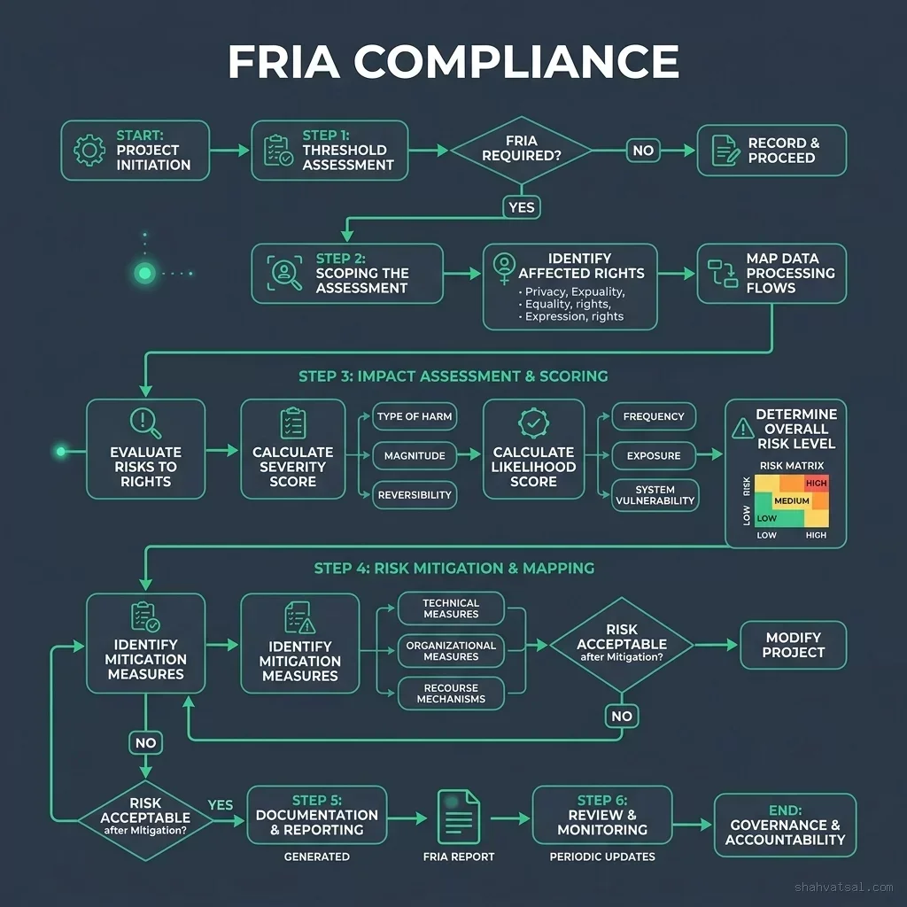 EU AI Act FRIA Summary Map Diagram EU AI Act FRIA Summary Map