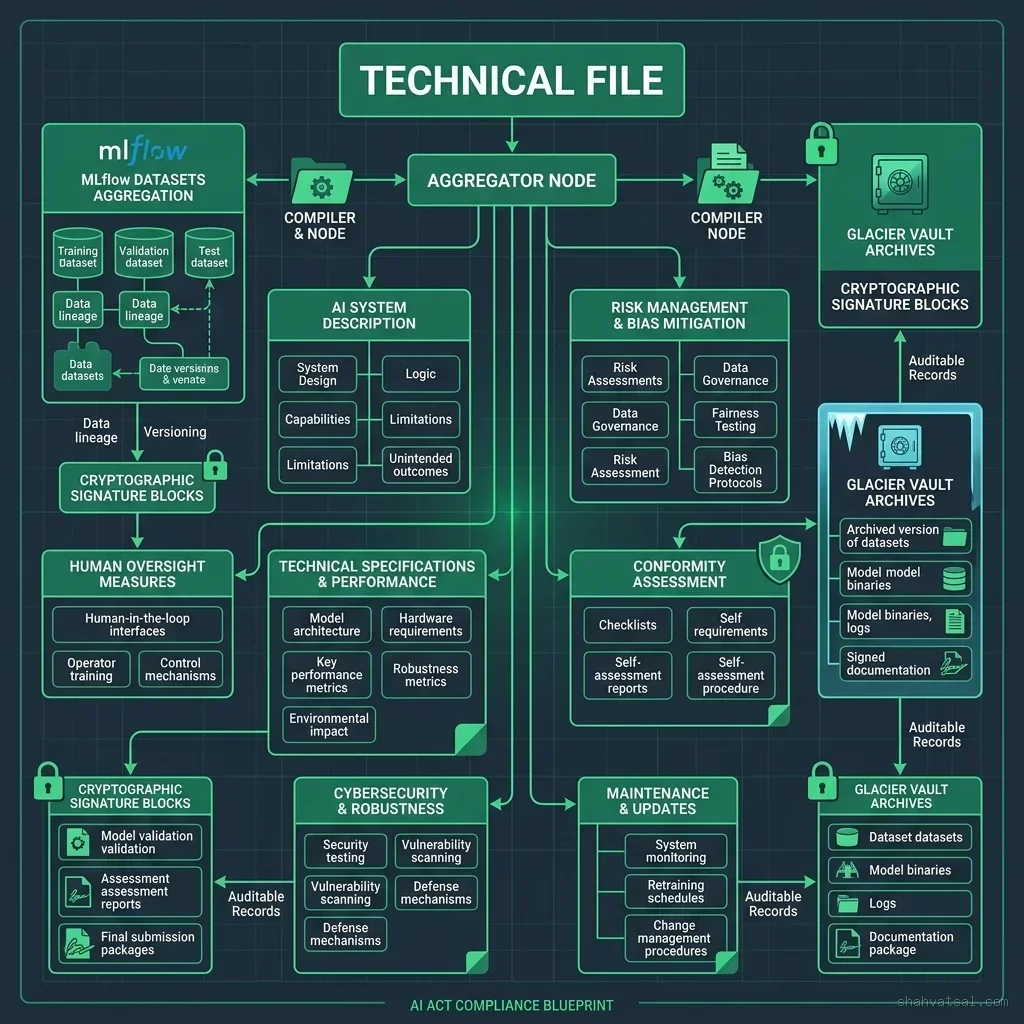 EU AI Act Technical File Structure Diagram EU AI Act Technical File Structure