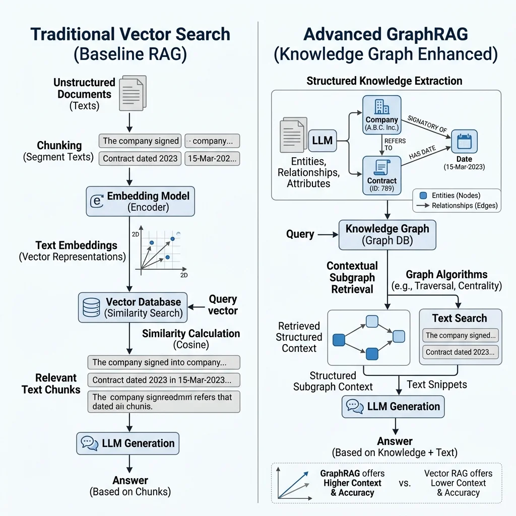GraphRAG vs Vector Architecture Blueprint