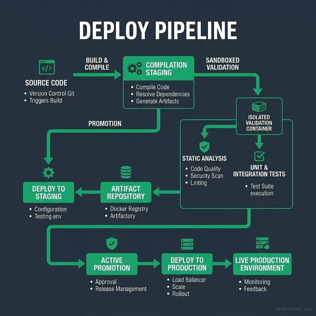 Unified Deployment Pipeline flowchart