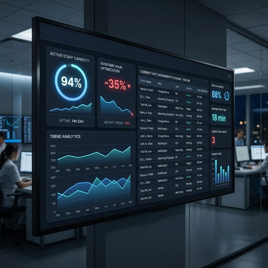 Hospital Operations Dashboard Screenshot