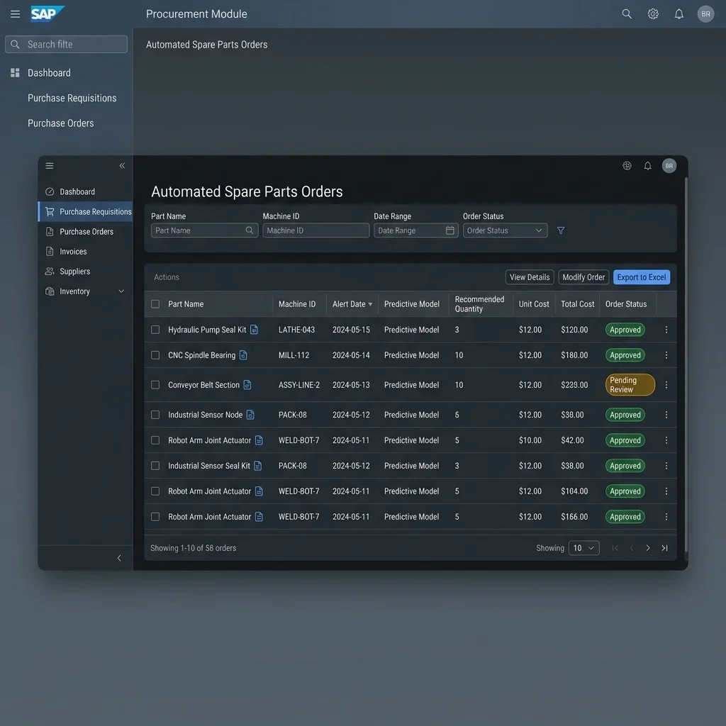 SAP Automated Ordering Interface