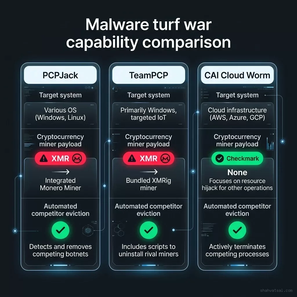 Malware Turf War Capability Comparison Matrix