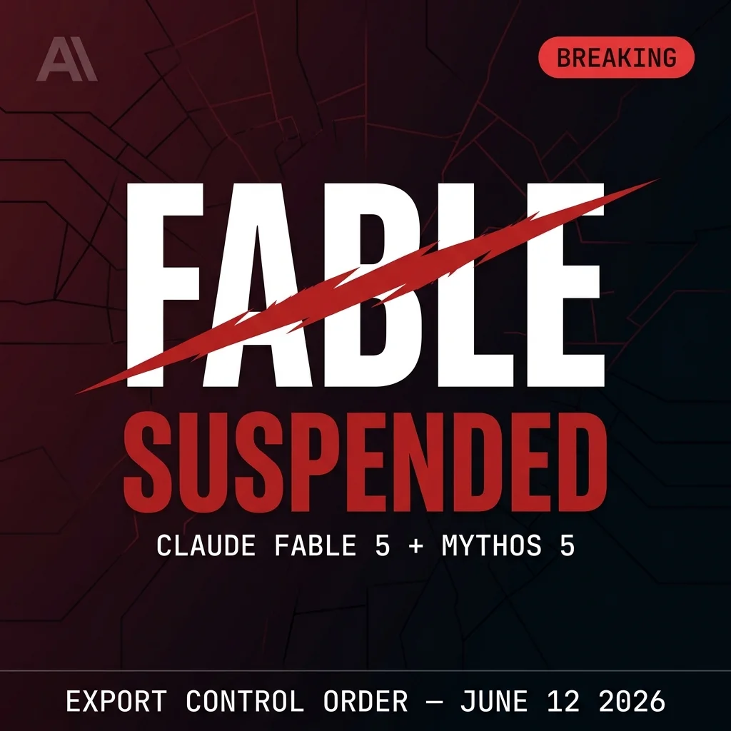 Anthropic Suspends Claude Fable 5 and Mythos 5 Globally — Export-Control Shock Three Days After Launch