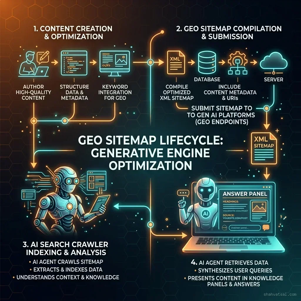 GEO sitemap visibility and crawler indexing lifecycle