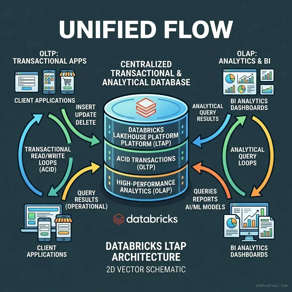 OLTP and OLAP unified data flow diagram