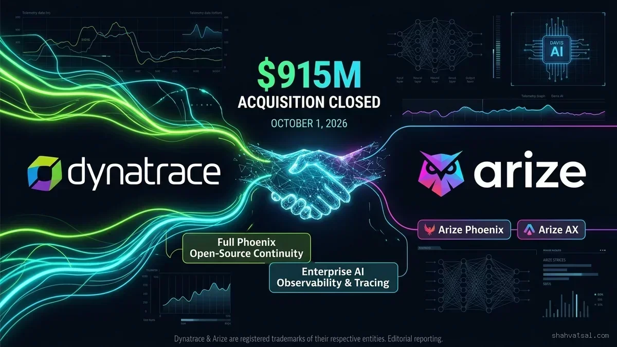 Dynatrace Closes $915M Arize Acquisition: Unifying Davis AI with Open-Source Phoenix and Enterprise Agent Observability