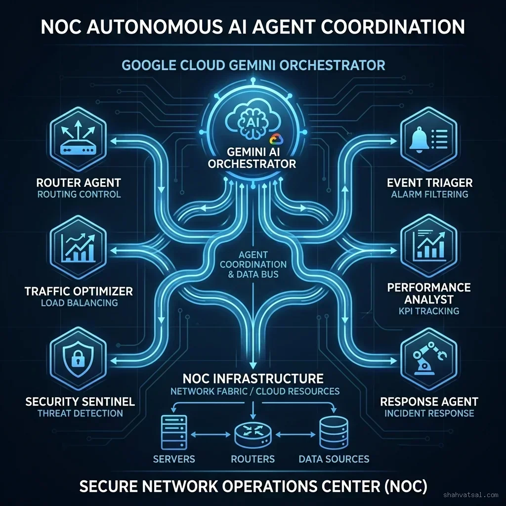 Nokia and Google Cloud Multi-Agent NetOps coordination architecture
