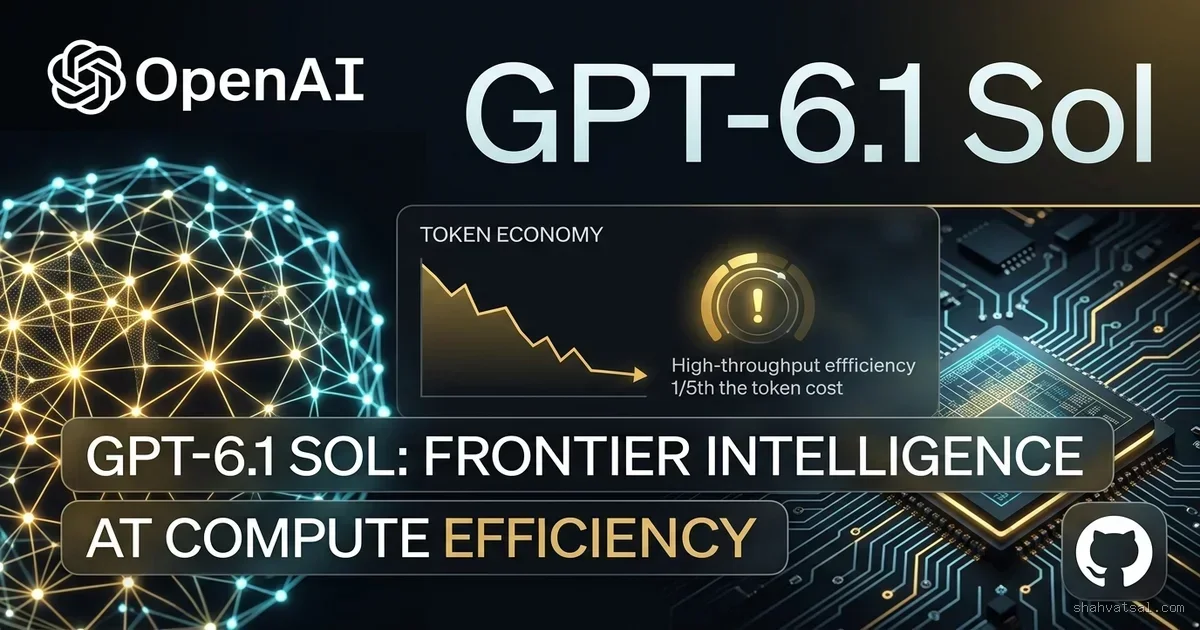 OpenAI Launches GPT-6.1 Sol Delivering Near-Astra Intelligence at One-Fifth the Token Price