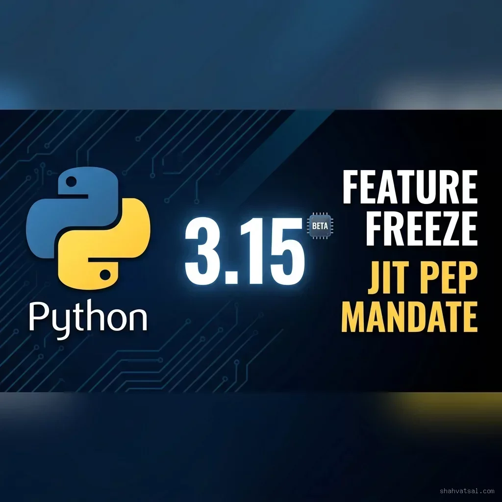 Python 3.15 Enters Feature Freeze as Steering Council Mandates JIT Standards PEP